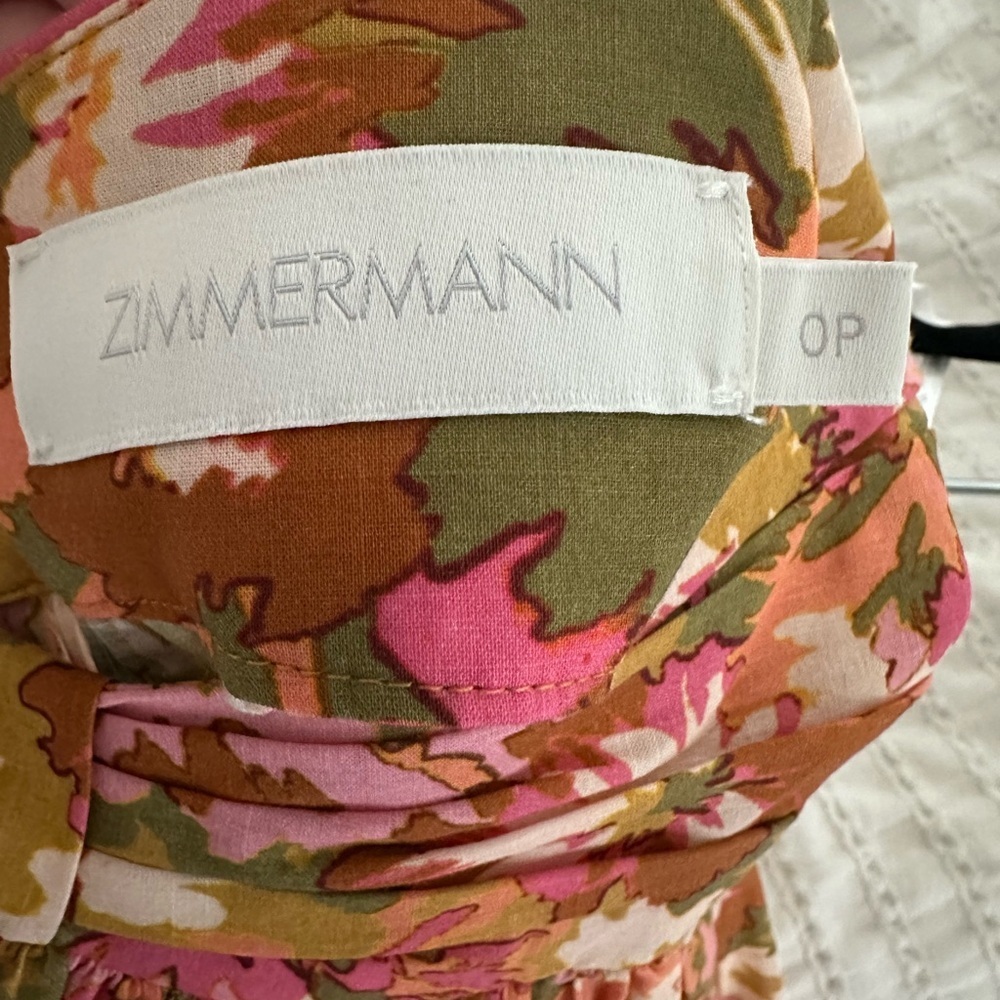 Zimmermann Floral skirt size 0P 100% cotton - Picture 7 of 8